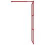 Voir la diapositive 4 : VIDAXL Paroi de douche avec verre ESG transparent rouge 115x195 cm