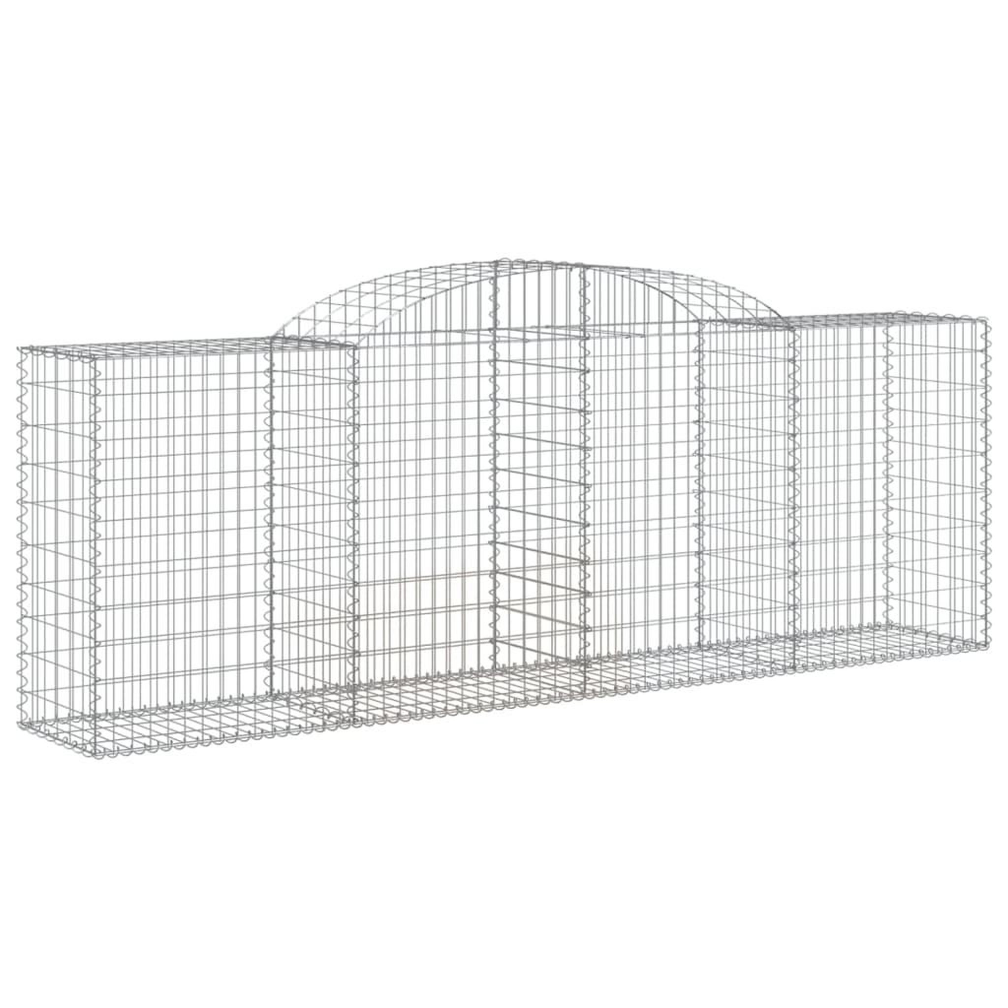 Voir la diapositive 3 : VIDAXL Paniers a gabions arques 13 pcs 300x50x100/120 cm fer galvanise