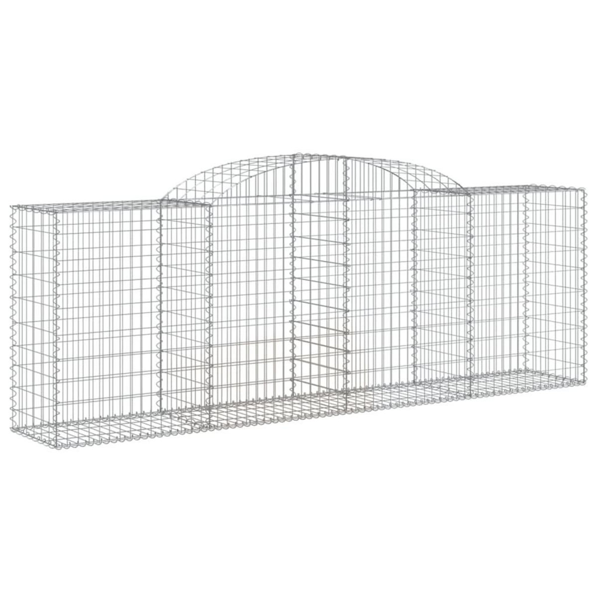 VIDAXL Paniers a gabions arques 13 pcs 300x50x100/120 cm fer galvanise