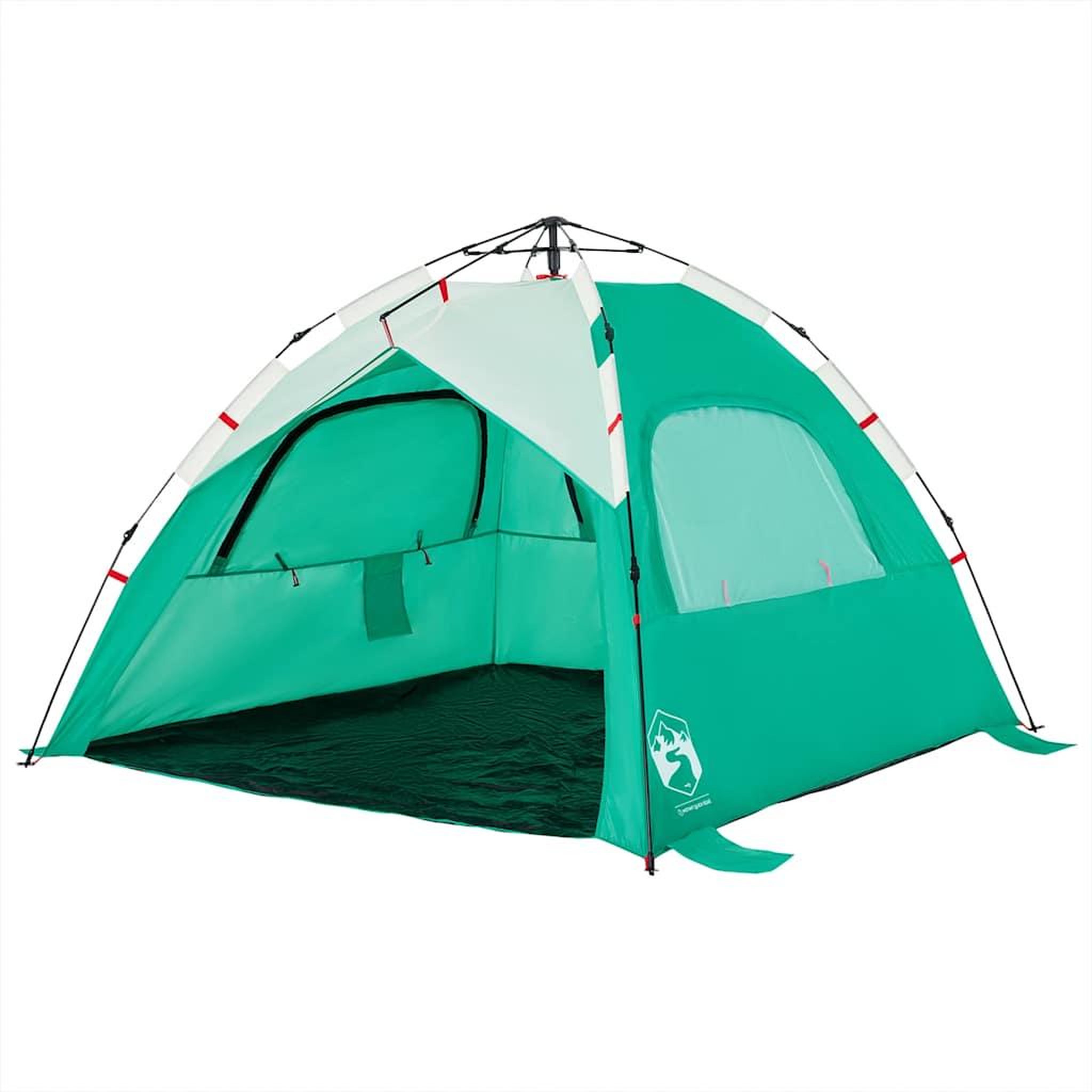 Voir la diapositive 4 : VIDAXL Tente de plage 3 personnes liberation rapide impermeable