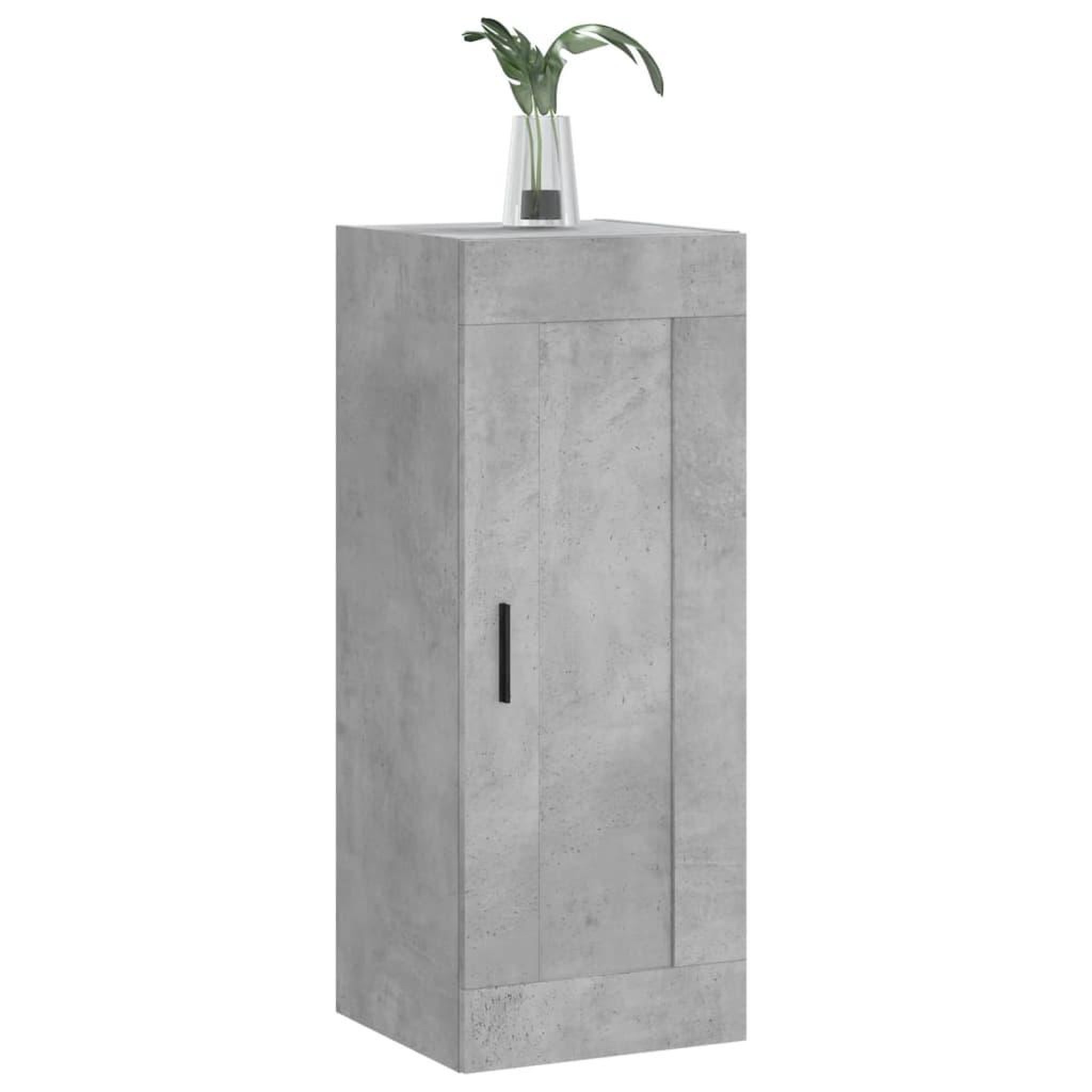 Voir la diapositive 4 : VIDAXL Armoire murale gris beton 34,5x34x90 cm bois d'ingenierie