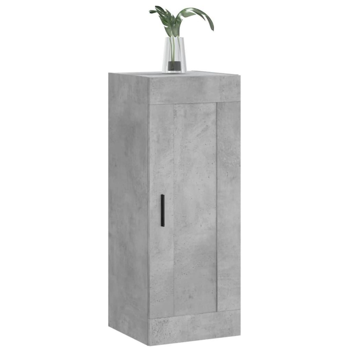 VIDAXL Armoire murale gris beton 34,5x34x90 cm bois d'ingenierie