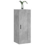 Voir la diapositive 4 : VIDAXL Armoire murale gris beton 34,5x34x90 cm bois d'ingenierie