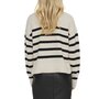 Voir la diapositive 2 : Only Pull Ecru Rayures Femme Only  elly