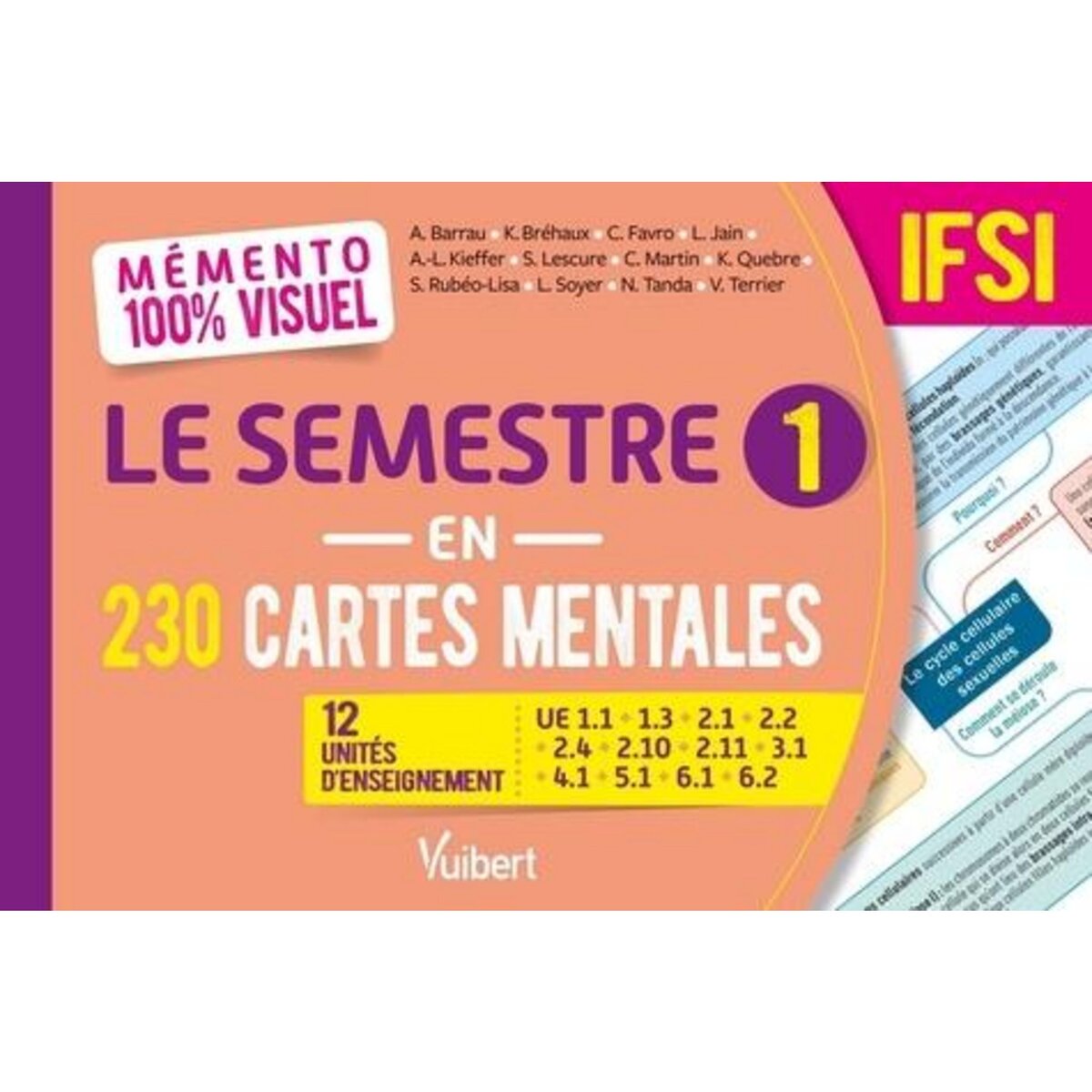 LE SEMESTRE 1 EN 230 CARTES MENTALES. 12 UNITES D'ENSEIGNEMENT, Barrau Anne