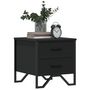 Voir la diapositive 4 : VIDAXL Table de chevet noir 40x41x40 cm bois d'ingenierie