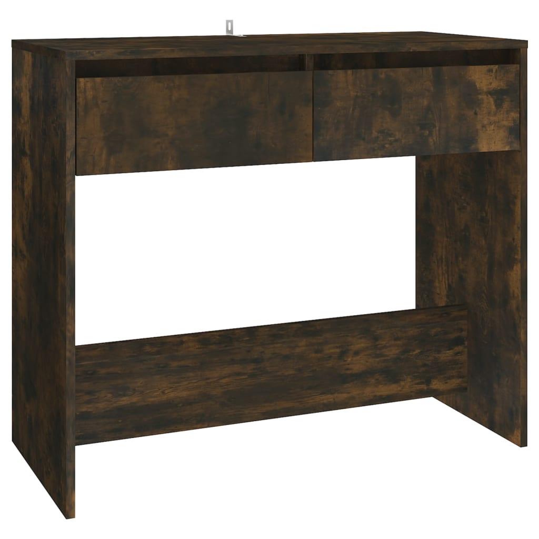 Voir la diapositive 2 : VIDAXL Table console chene fume 89x41x76,5 cm bois d'ingenierie