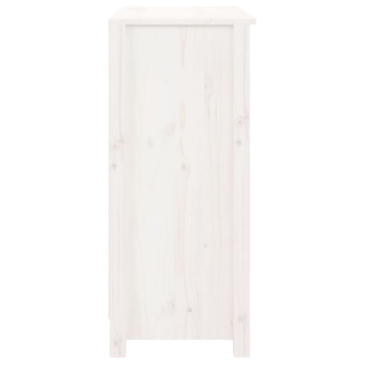 VIDAXL Buffet blanc 70x35x80 cm bois massif de pin