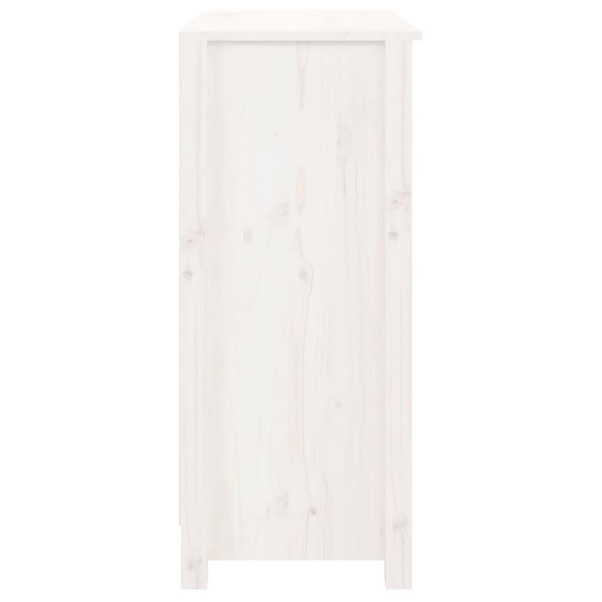 VIDAXL Buffet blanc 70x35x80 cm bois massif de pin