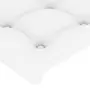 VIDAXL Tete de lit avec oreilles Blanc 93x16x78/88 cm Similicuir