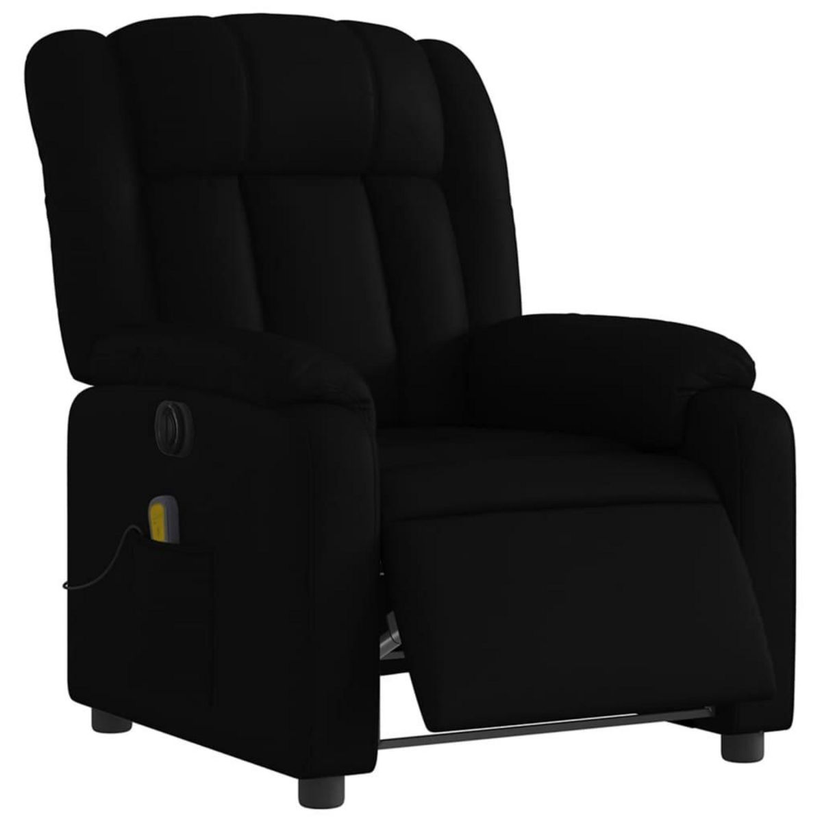 VIDAXL Fauteuil de massage inclinable electrique noir similicuir