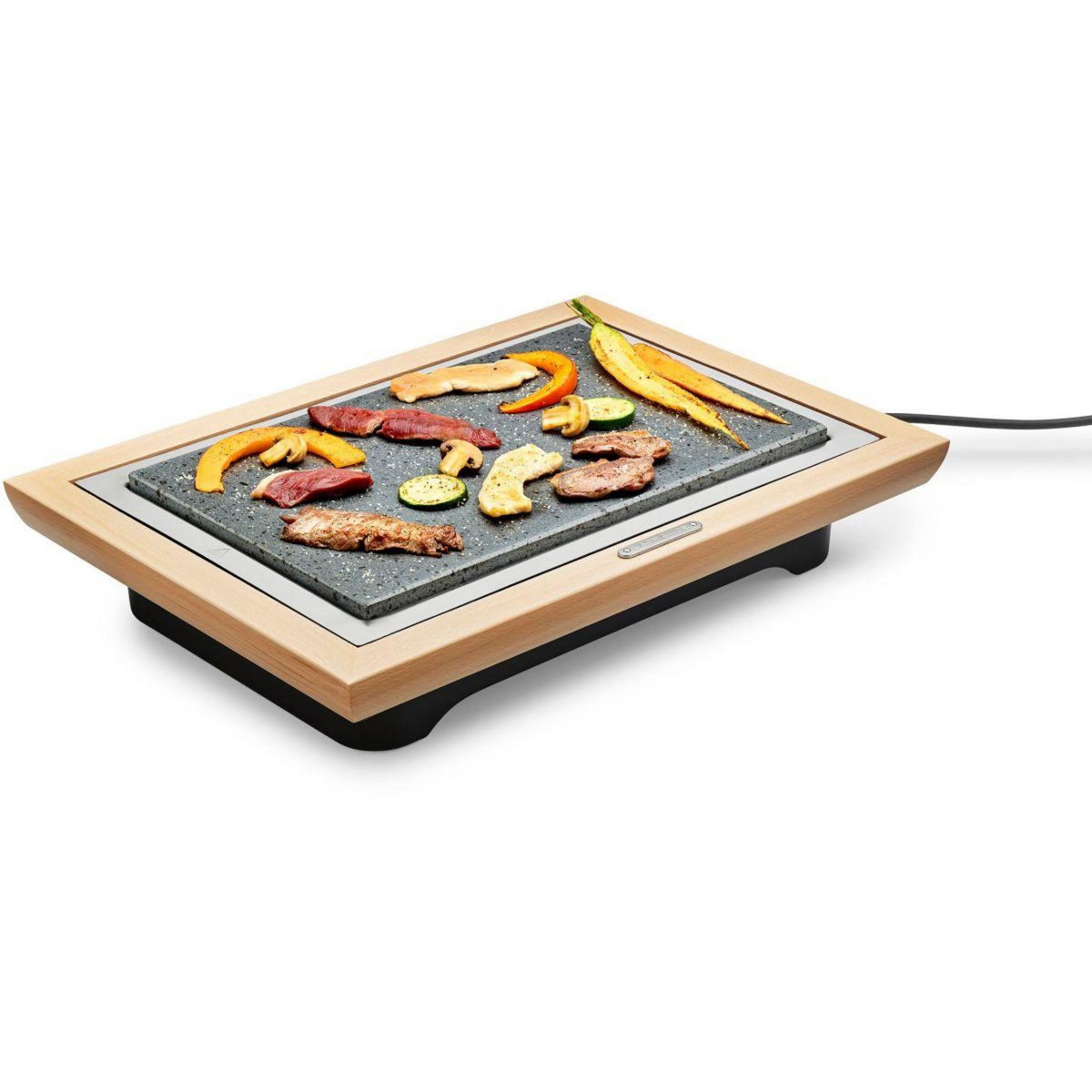 LAGRANGE Pierre à cuire Grill' Pierre® Deluxe bois clair à poser, 37.3x23.4 cm
