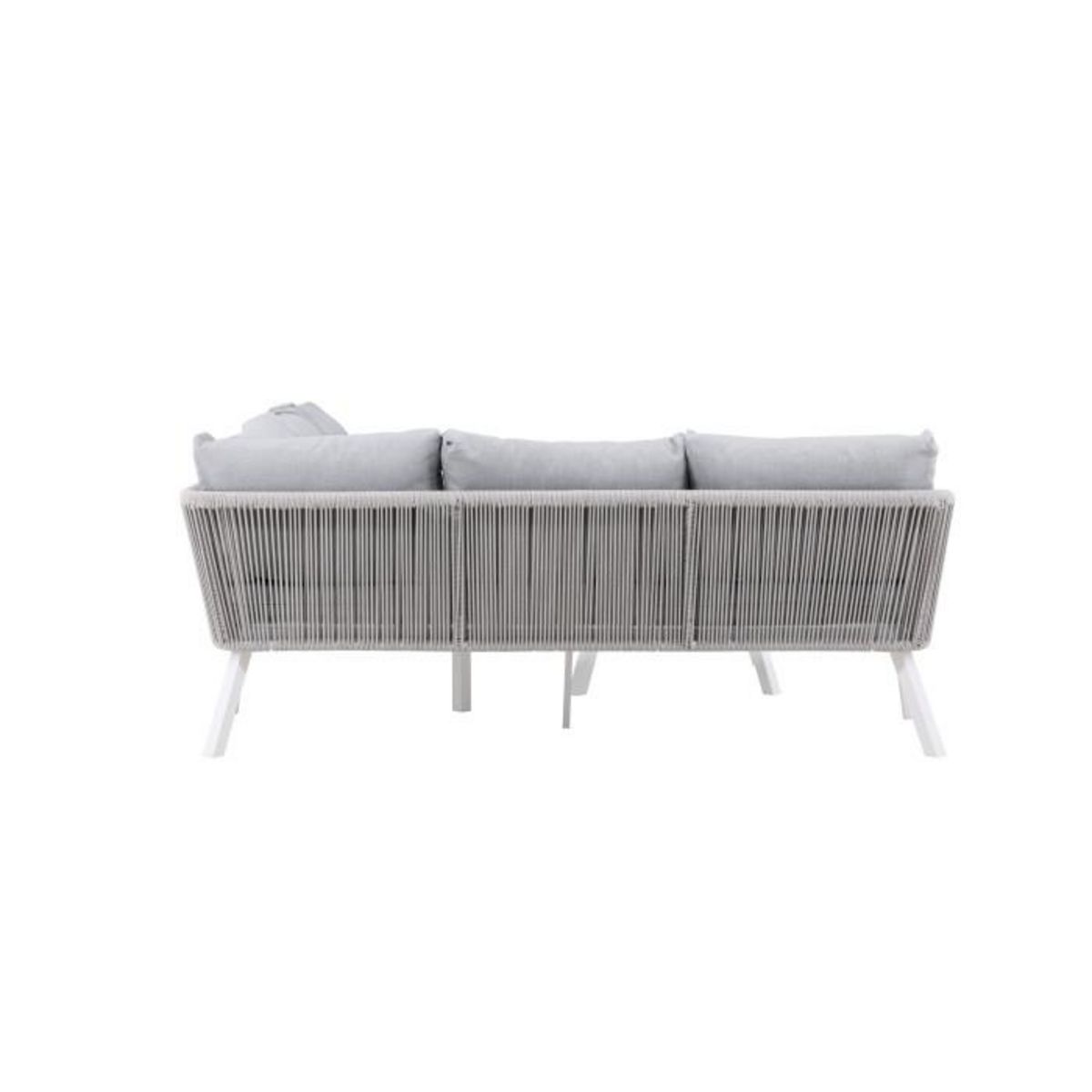Paris Prix Salon d'Angle de Jardin  Virya  206cm Blanc & Gris