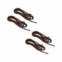 Voir la diapositive 1 : Paris Prix Lot de 2 Paires de Lacets  Ronds  110cm Marron