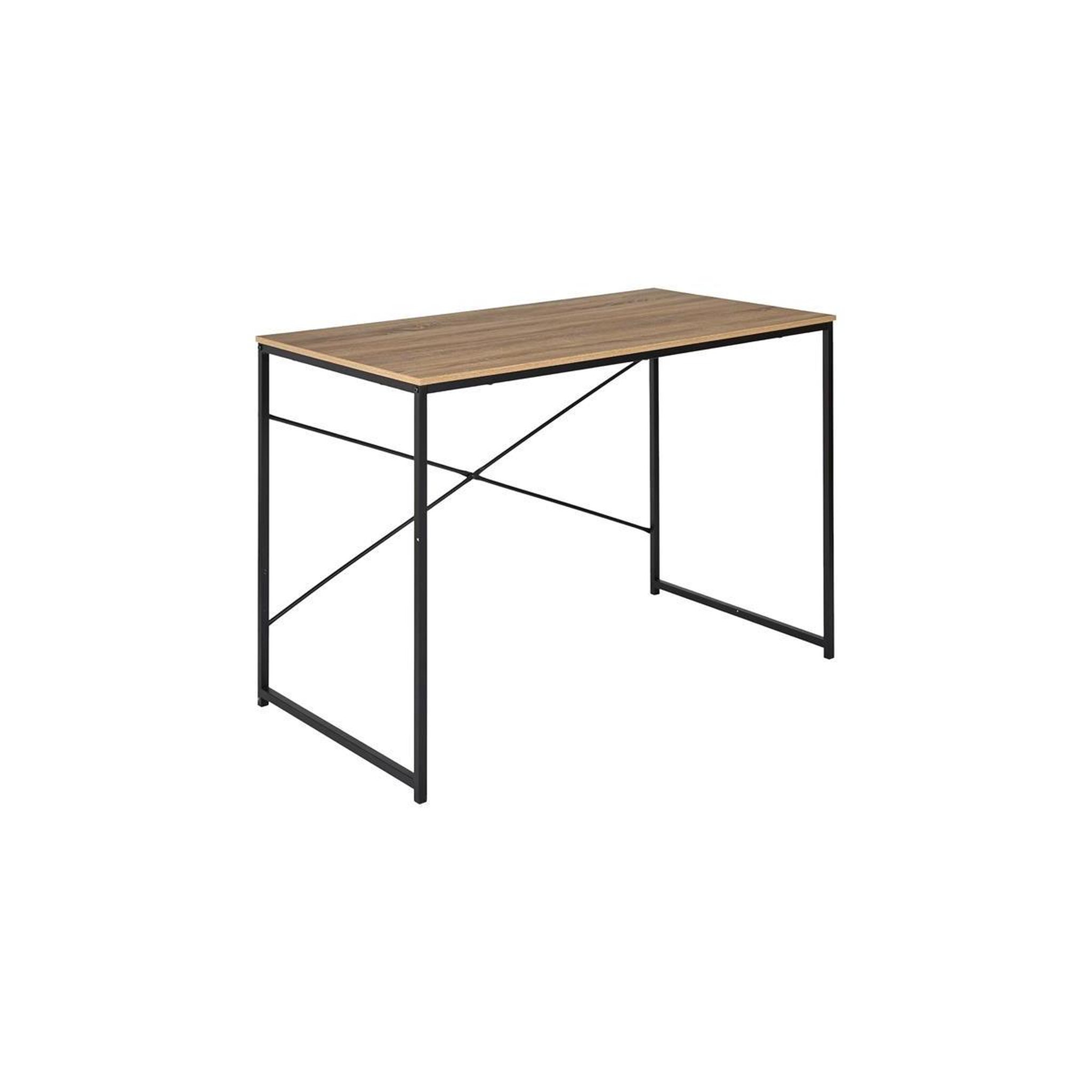 Voir la diapositive 2 : The Home Deco Factory Bureau design  loka  110cm marron & noir