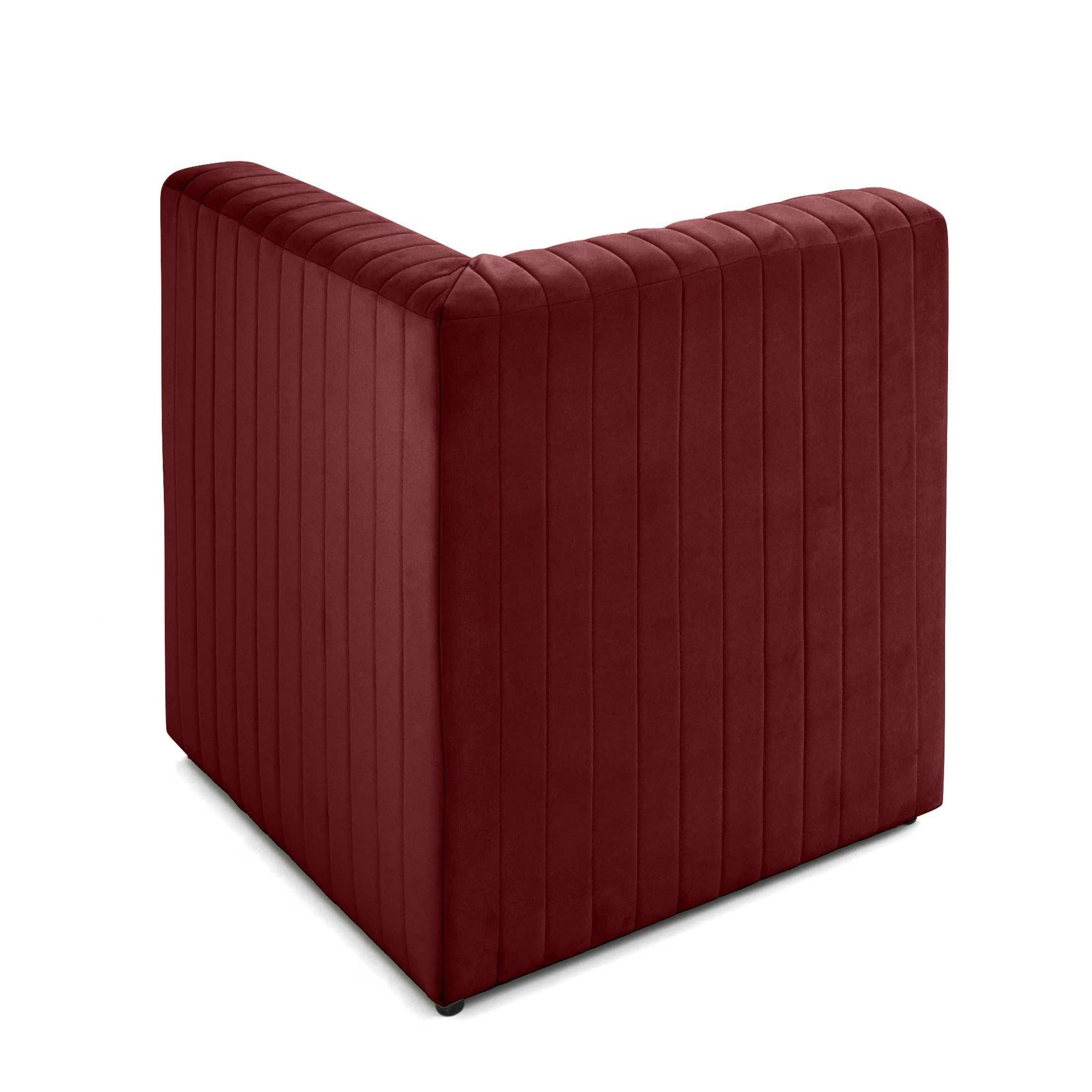 Voir la diapositive 4 : LISA DESIGN Nova - module d'assise d'angle réversible - en velours