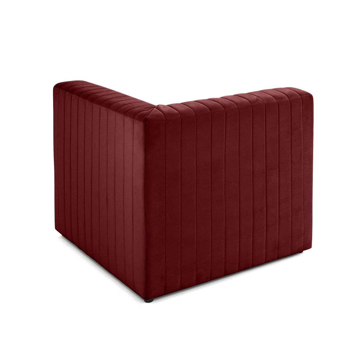 LISA DESIGN Nova - module d'assise d'angle réversible - en velours