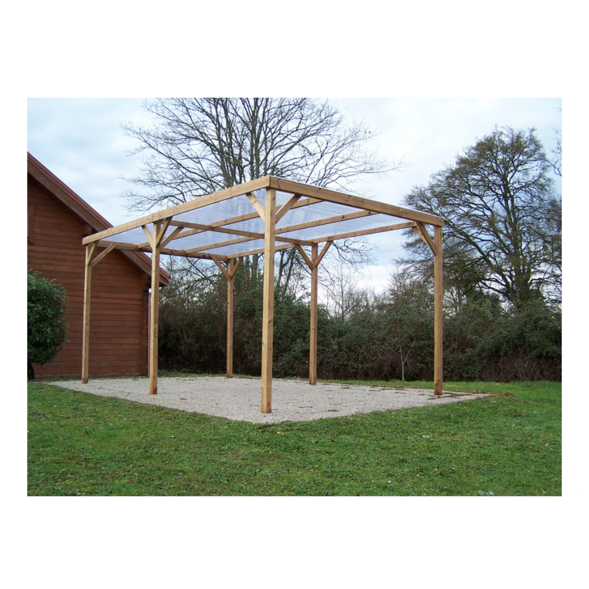 Hisense Pergola en bois thermo chauffé 15.10 m² avec couverture pvc - th3051s2