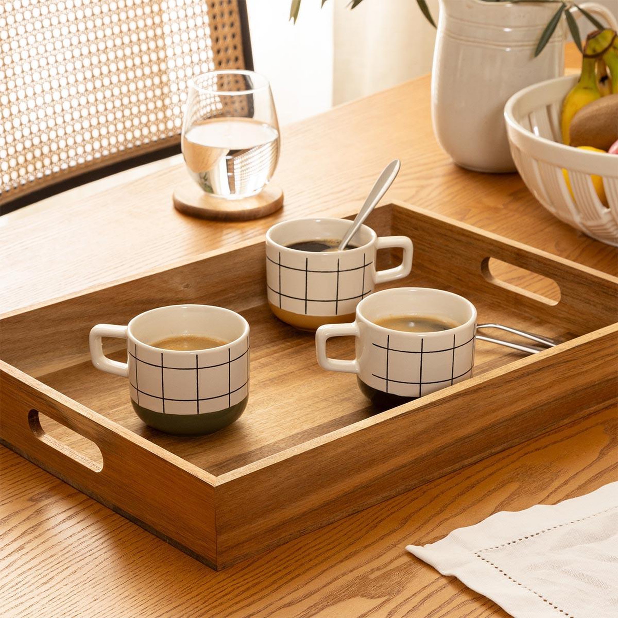Voir la diapositive 3 : SECRET DE GOURMET Plateau de service  bois acacia  42cm marron