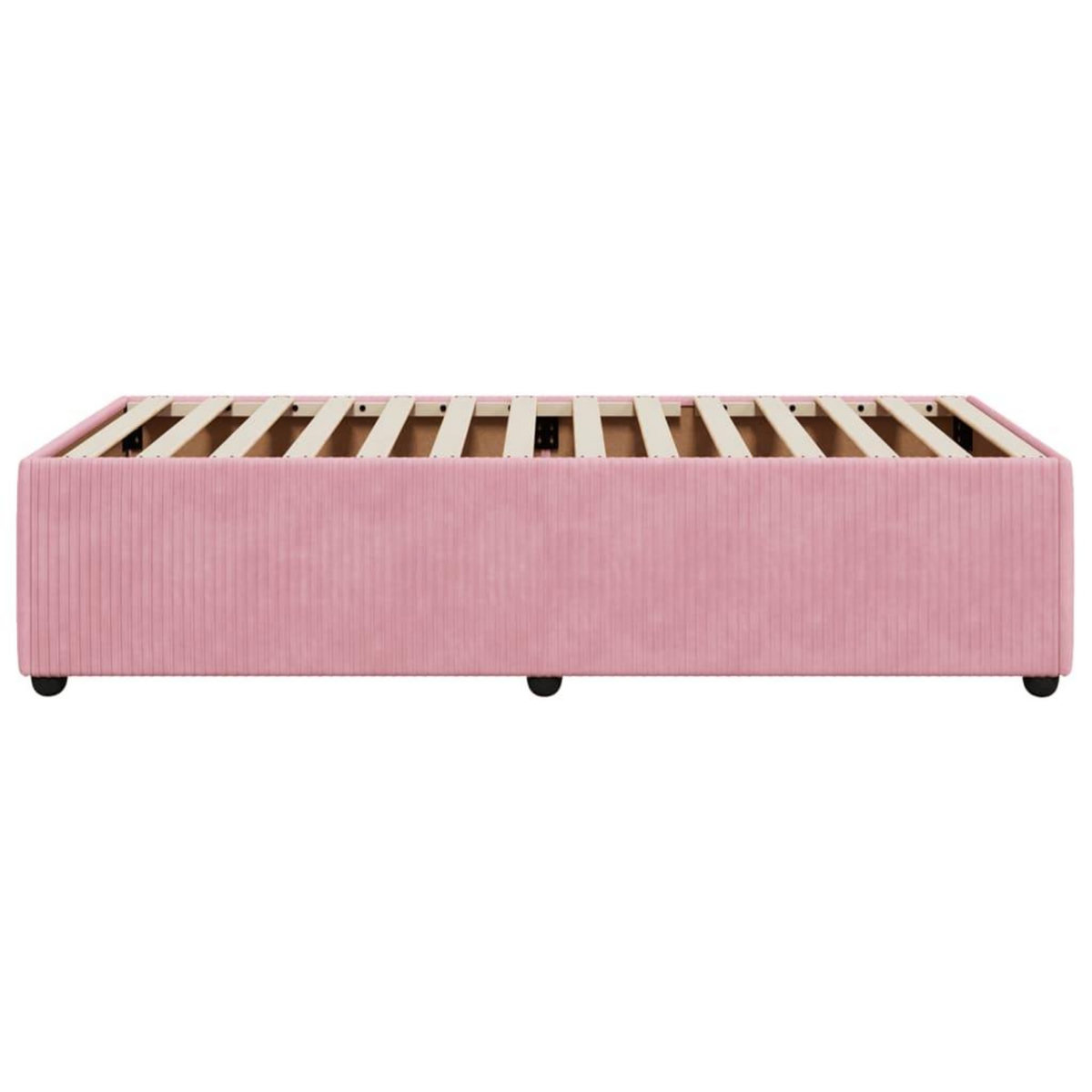 VIDAXL Cadre de lit sans matelas rose 100x200 cm velours