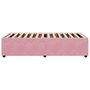 Voir la diapositive 5 : VIDAXL Cadre de lit sans matelas rose 100x200 cm velours