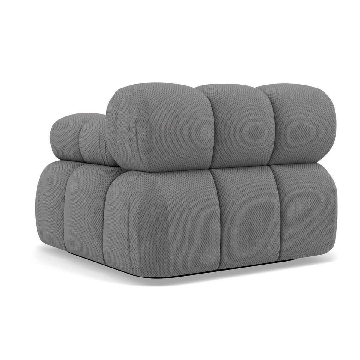 LISA DESIGN Ruby - module d'assise droit en velours texturé