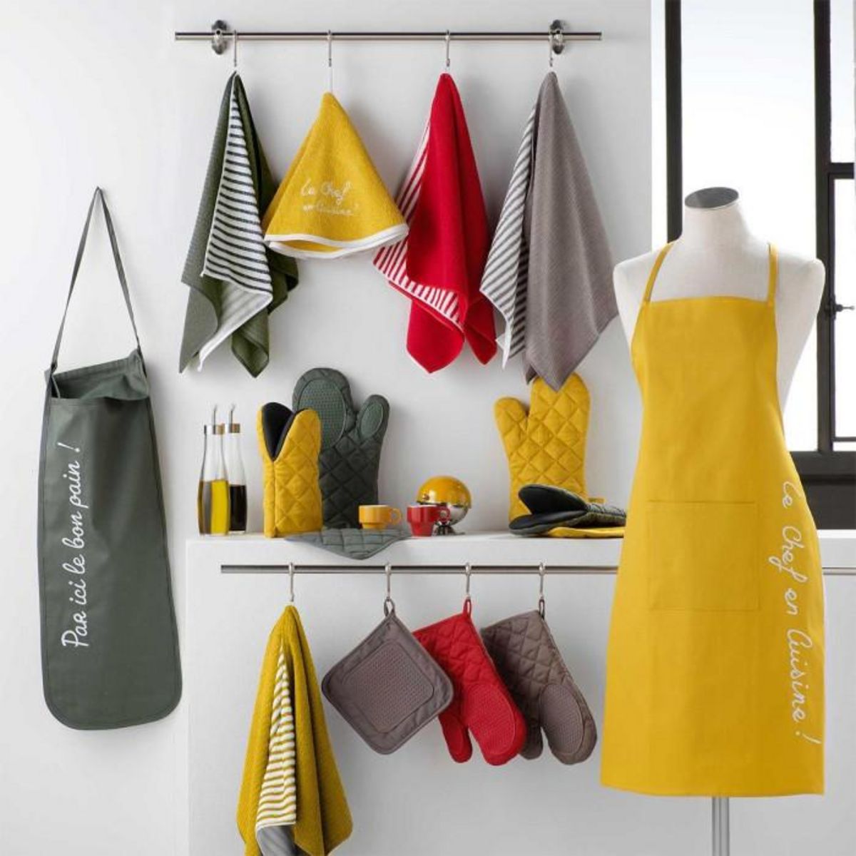 Paris Prix Gant de Cuisine  Cuistot  30cm Kaki