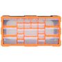 Voir la diapositive 2 : VIDAXL Organisateur multi-tiroirs avec 22 tiroirs 49x16x25,5 cm