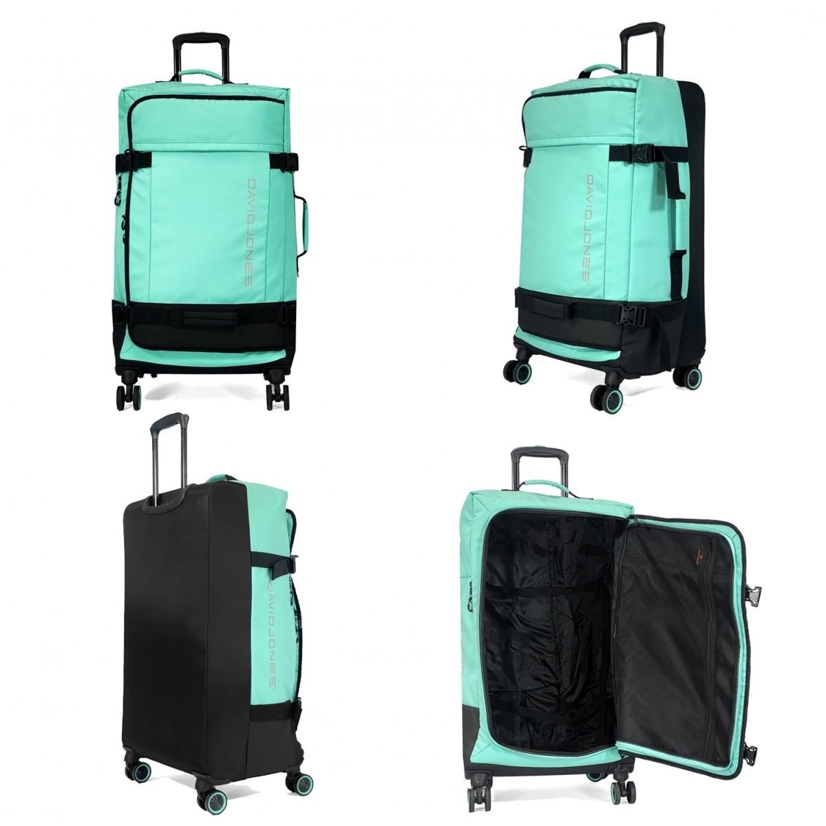 David Jones Sac de voyage à roulettes 88L simple compartiment 78cm