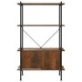 Voir la diapositive 4 : VIDAXL Etagere a 4 niveaux armoire 80x40x130cm Acier bois d'ingenierie