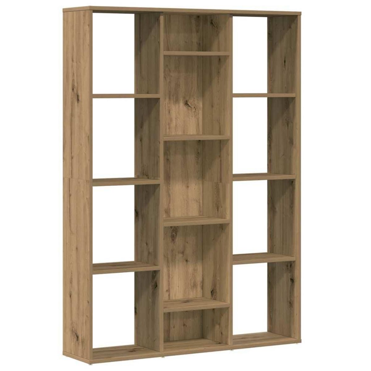 VIDAXL Separateur de piece/Bibliotheque chene artisanal 100x24x140 cm