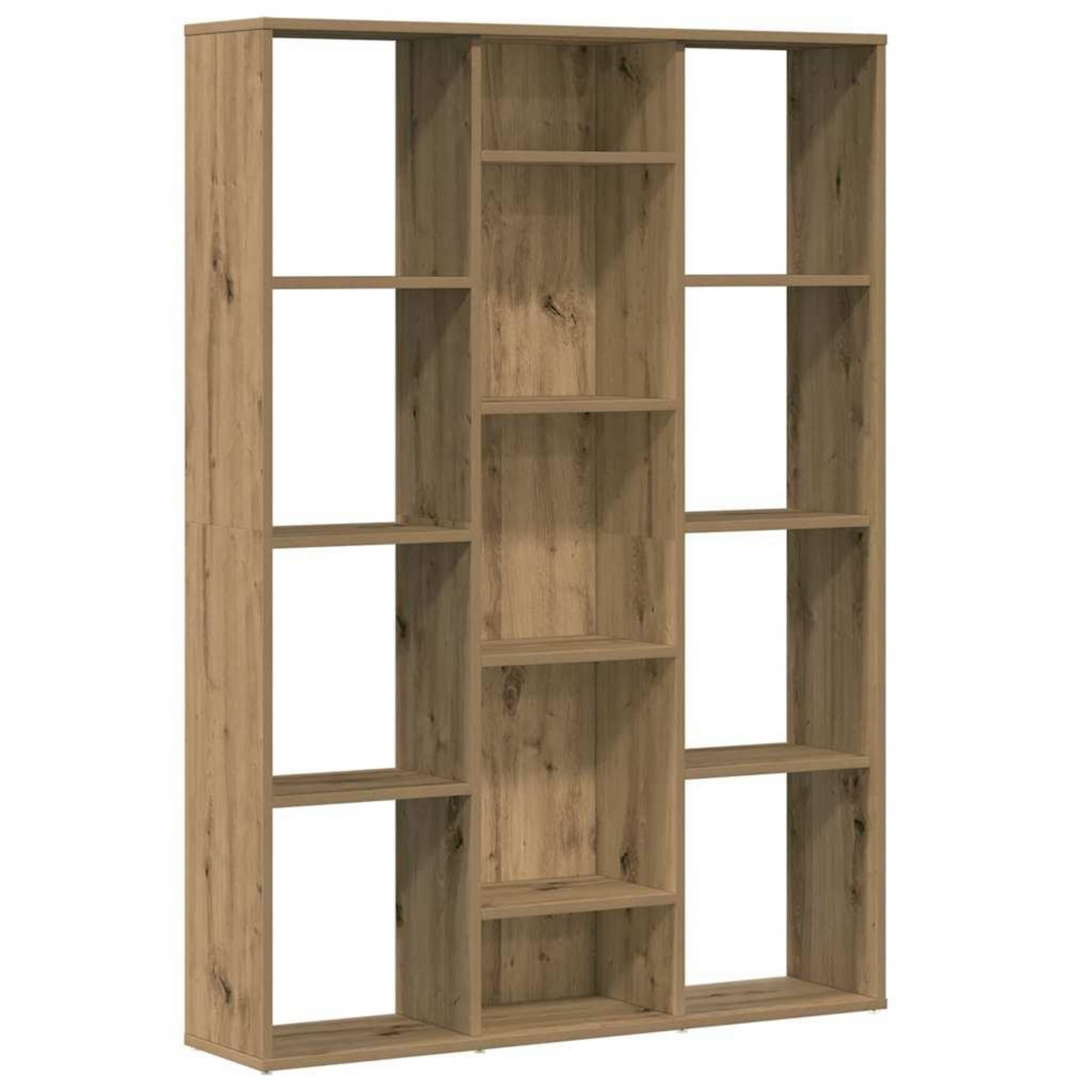 VIDAXL Separateur de piece/Bibliotheque chene artisanal 100x24x140 cm