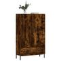 Voir la diapositive 3 : VIDAXL Buffet haut chene fume 69,5x31x115 cm bois d'ingenierie