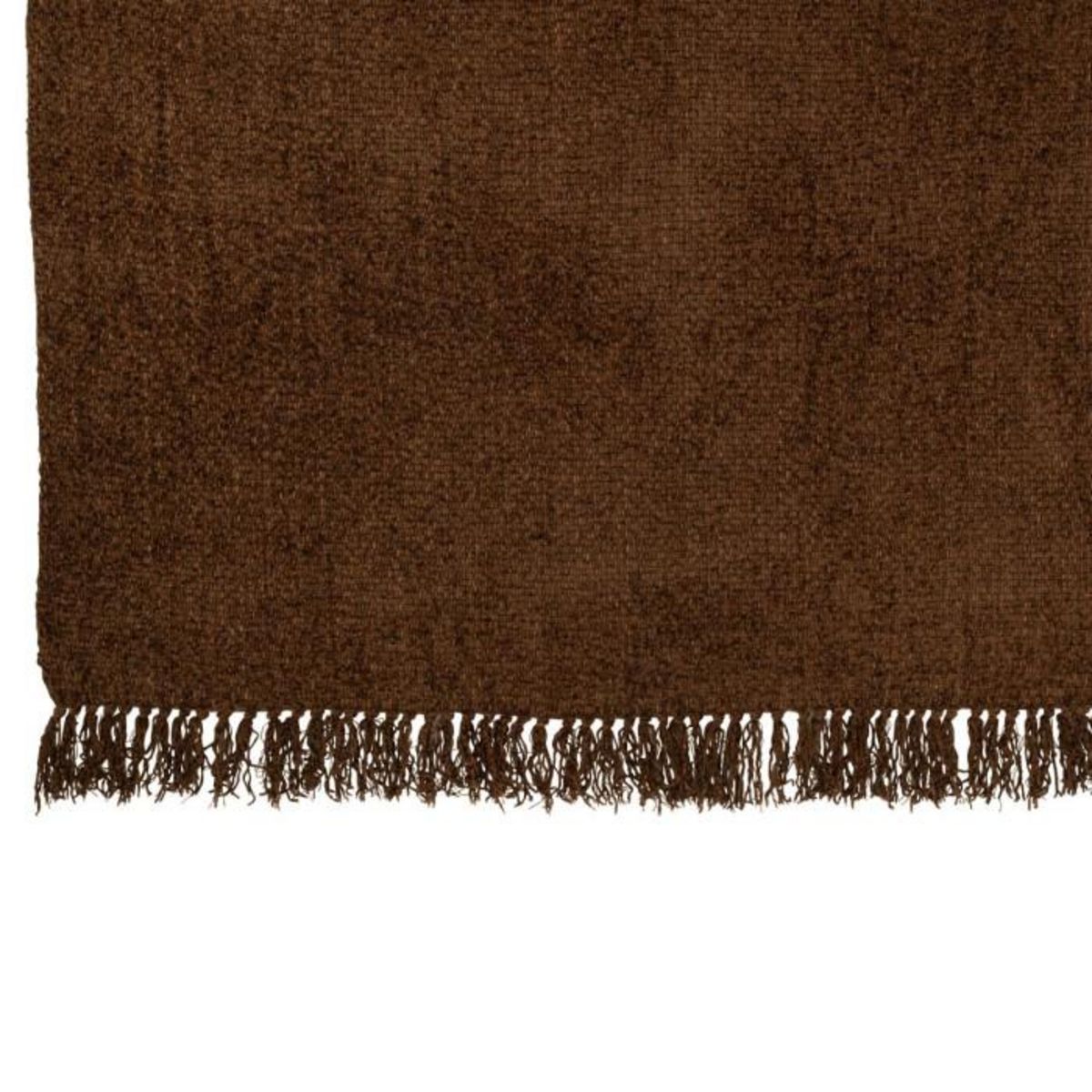 Paris Prix Plaid Tissé en Viscose  Saya  130x180cm Marron