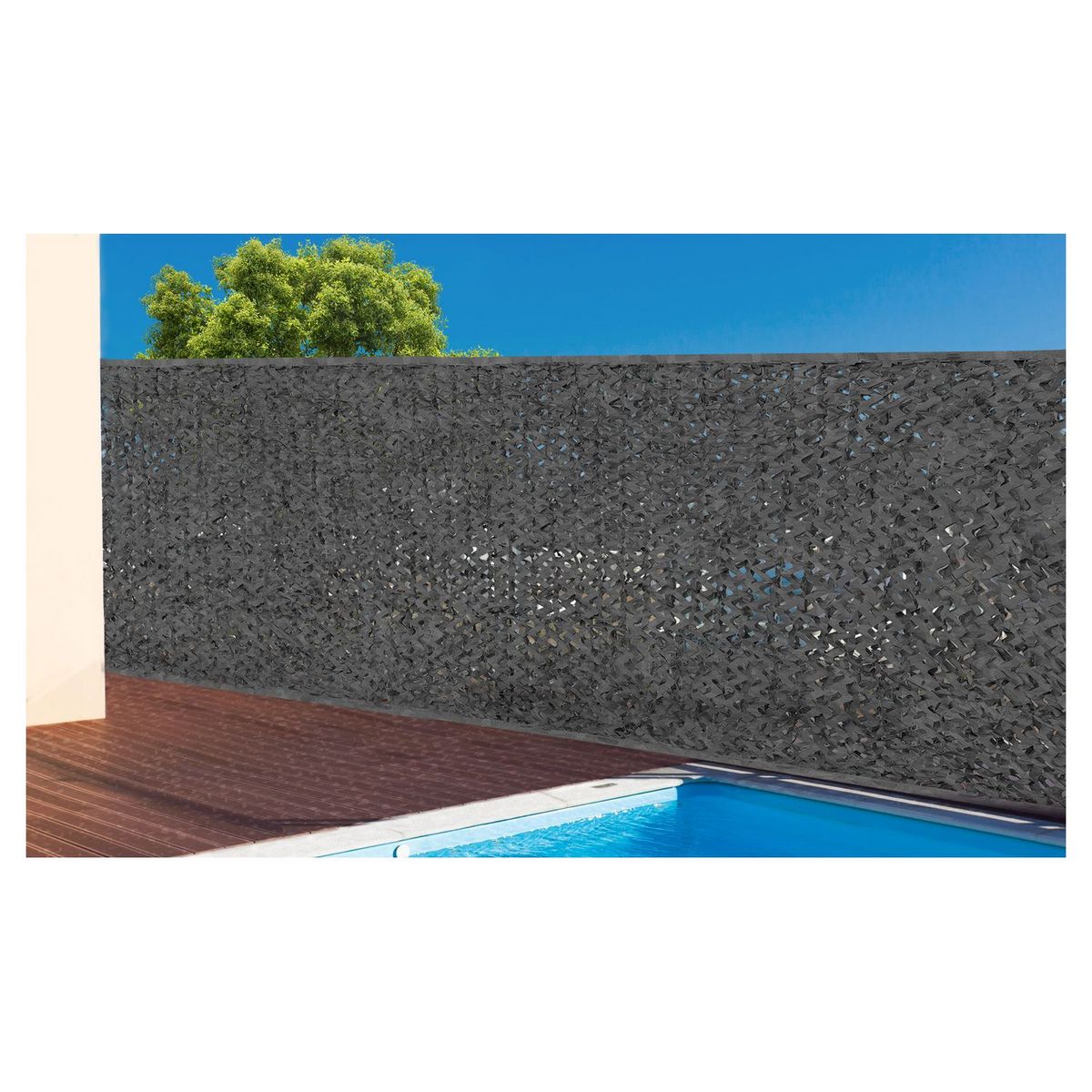 Inkazen Brise vue 1.5 x 10m camouflage gris