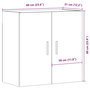 Voir la diapositive 6 : VIDAXL Armoire murale vieux bois 60x31x60 cm bois d'ingenierie
