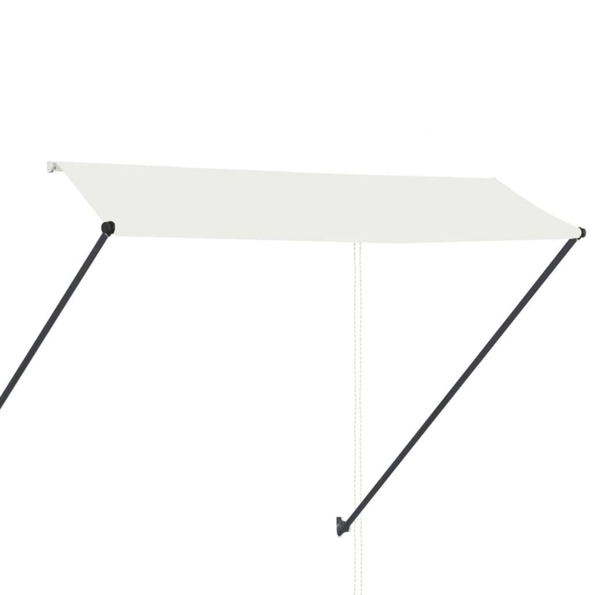 VIDAXL Auvent retractable avec LED 300x150 cm Creme