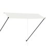 Voir la diapositive 4 : VIDAXL Auvent retractable avec LED 300x150 cm Creme