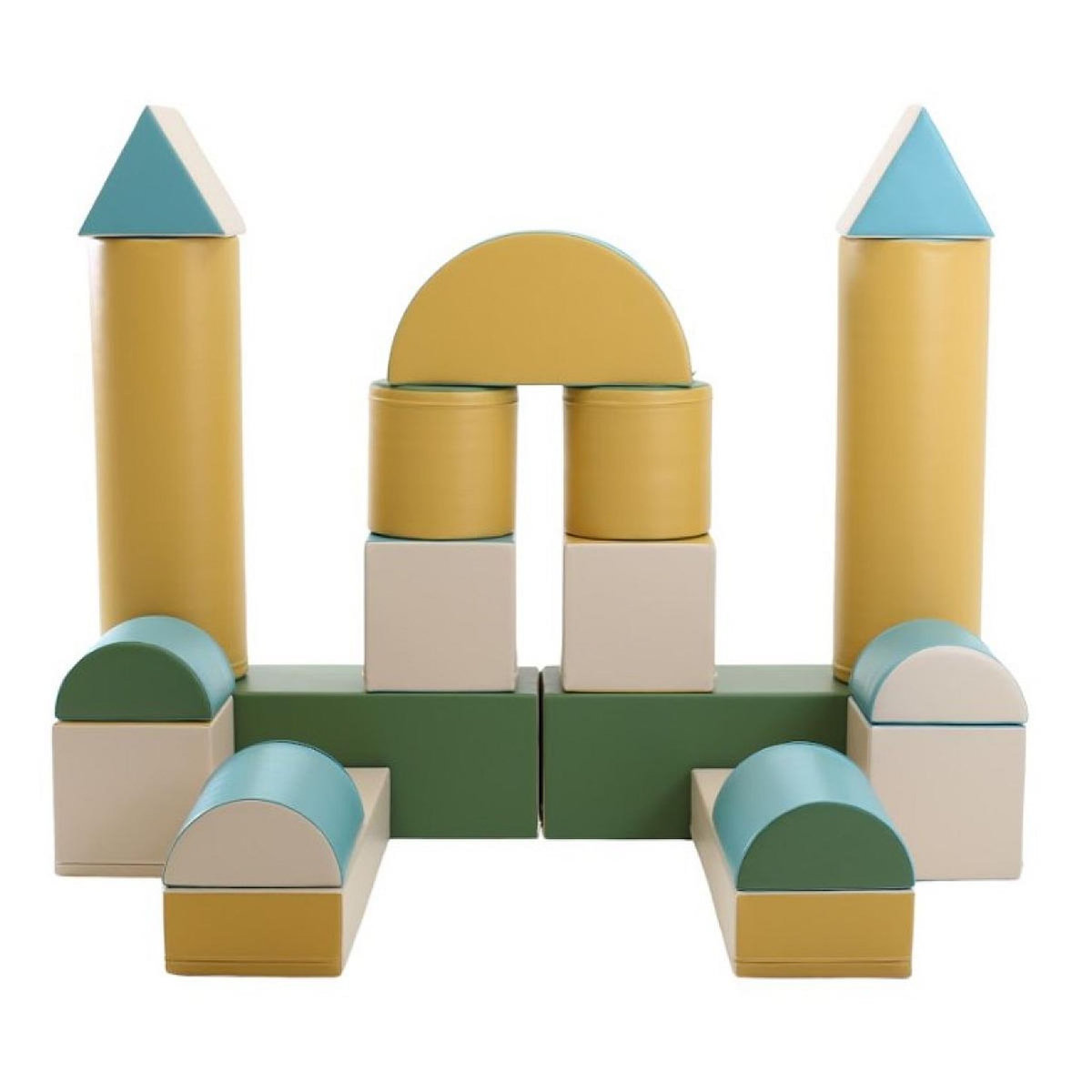 IGLU Forteresse en mousse turquoise pastel