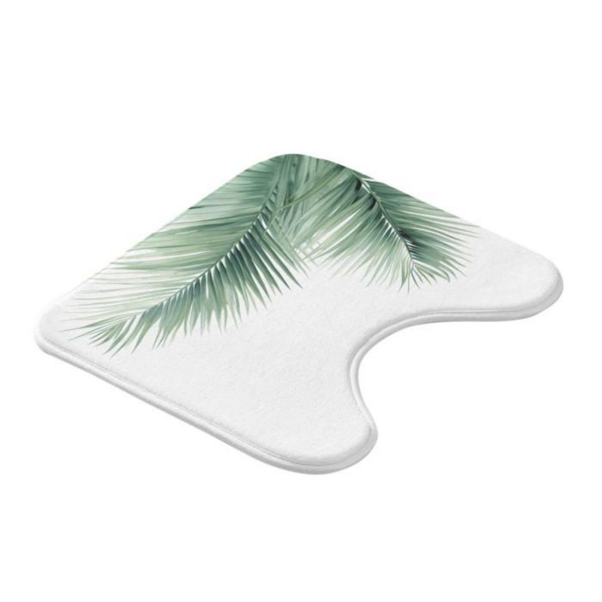 Paris Prix Tapis Contour WC  Havane  45x45cm Blanc