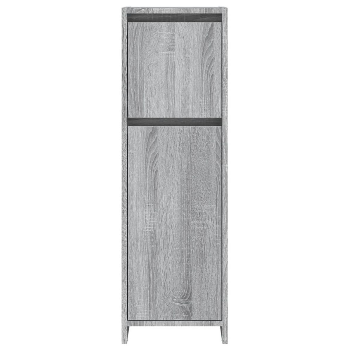 VIDAXL Armoire de bain Sonoma gris 30x30x95 cm Bois d'ingenierie