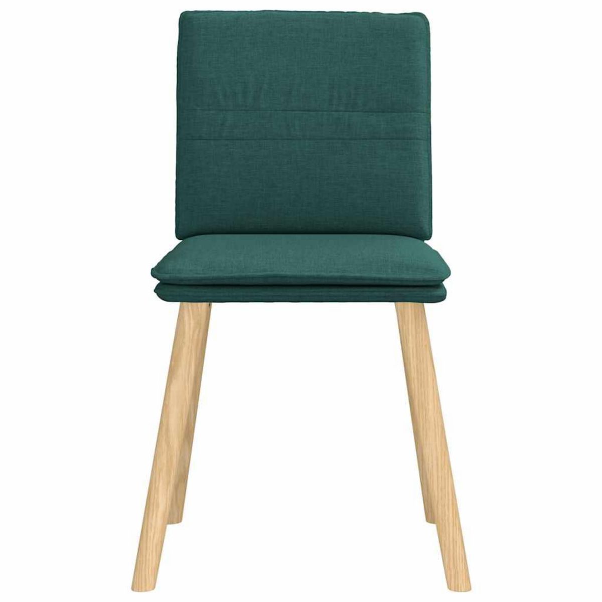 VIDAXL Chaises a manger lot de 2 vert fonce tissu