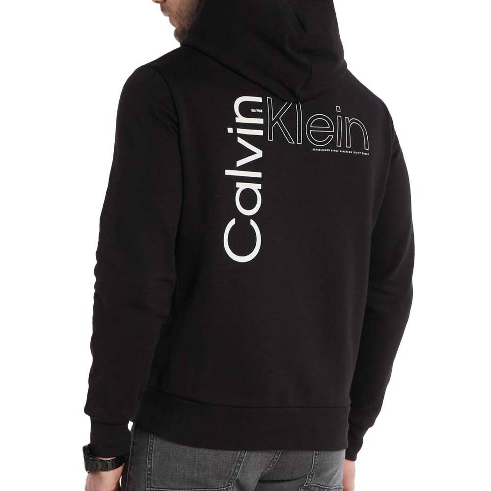Voir la diapositive 2 : CALVIN KLEIN JEANS Sweat à Capuche  Homme Calvin Klein Jeans Angled