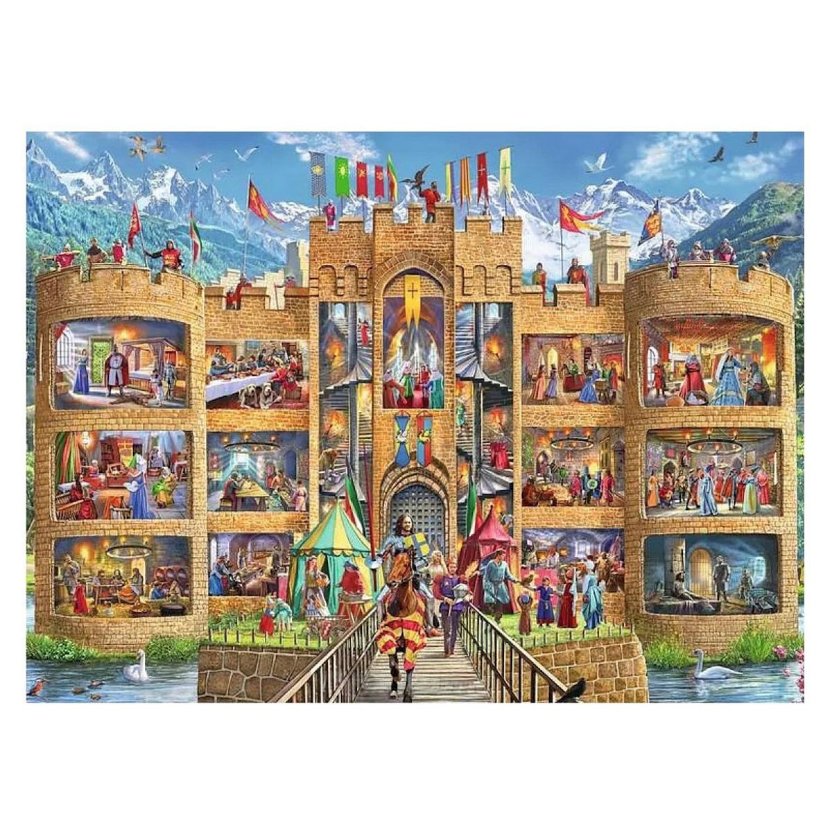 RAVENSBURGER Puzzle XXL 150 pcs Bienvenue au chateau des chevaliers