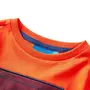 VIDAXL T-shirt enfants manches longues orange vif 128