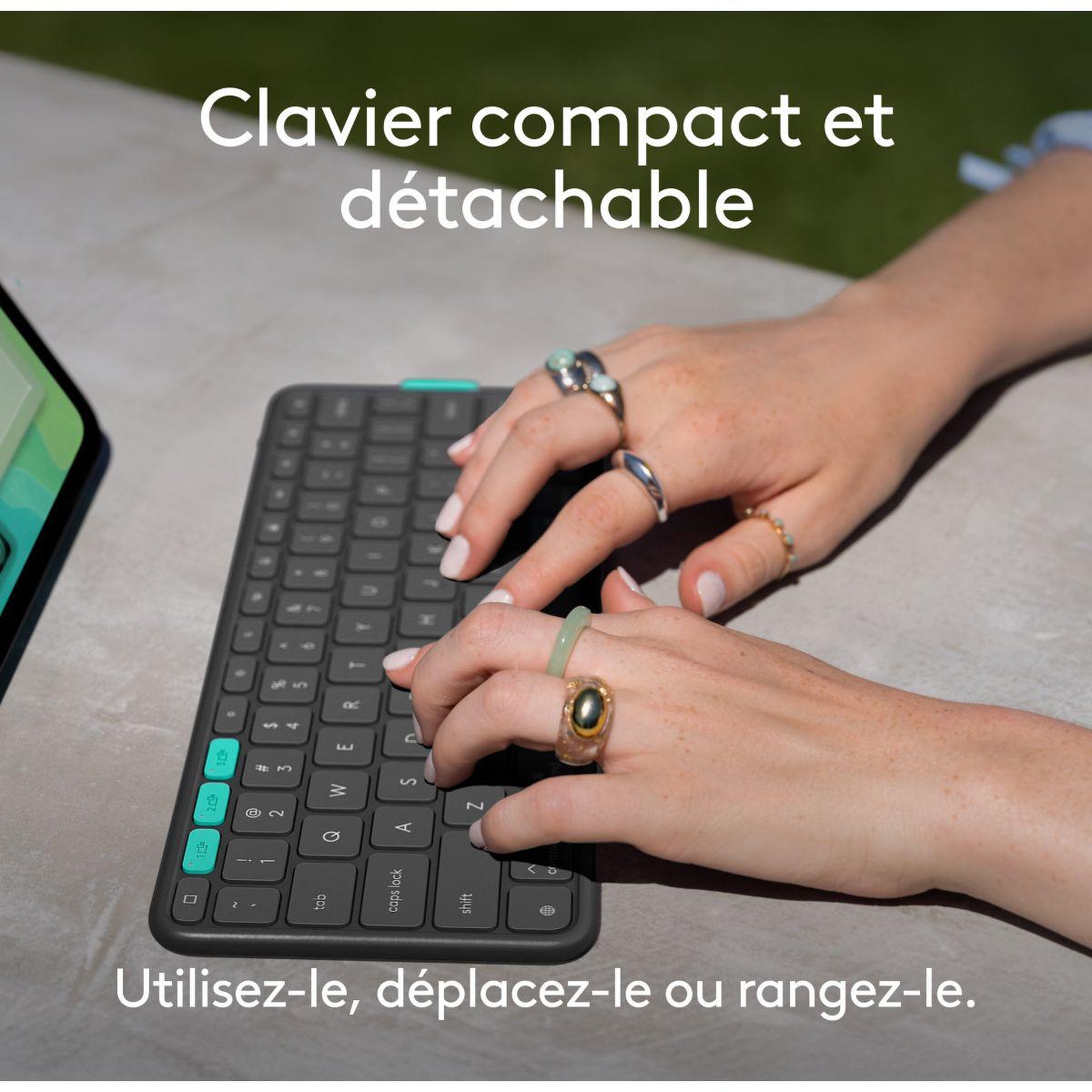 Voir la diapositive 3 : Logitech Etui FLIP FOLIO 13 GRAPHITE IPAD PRO/AIR