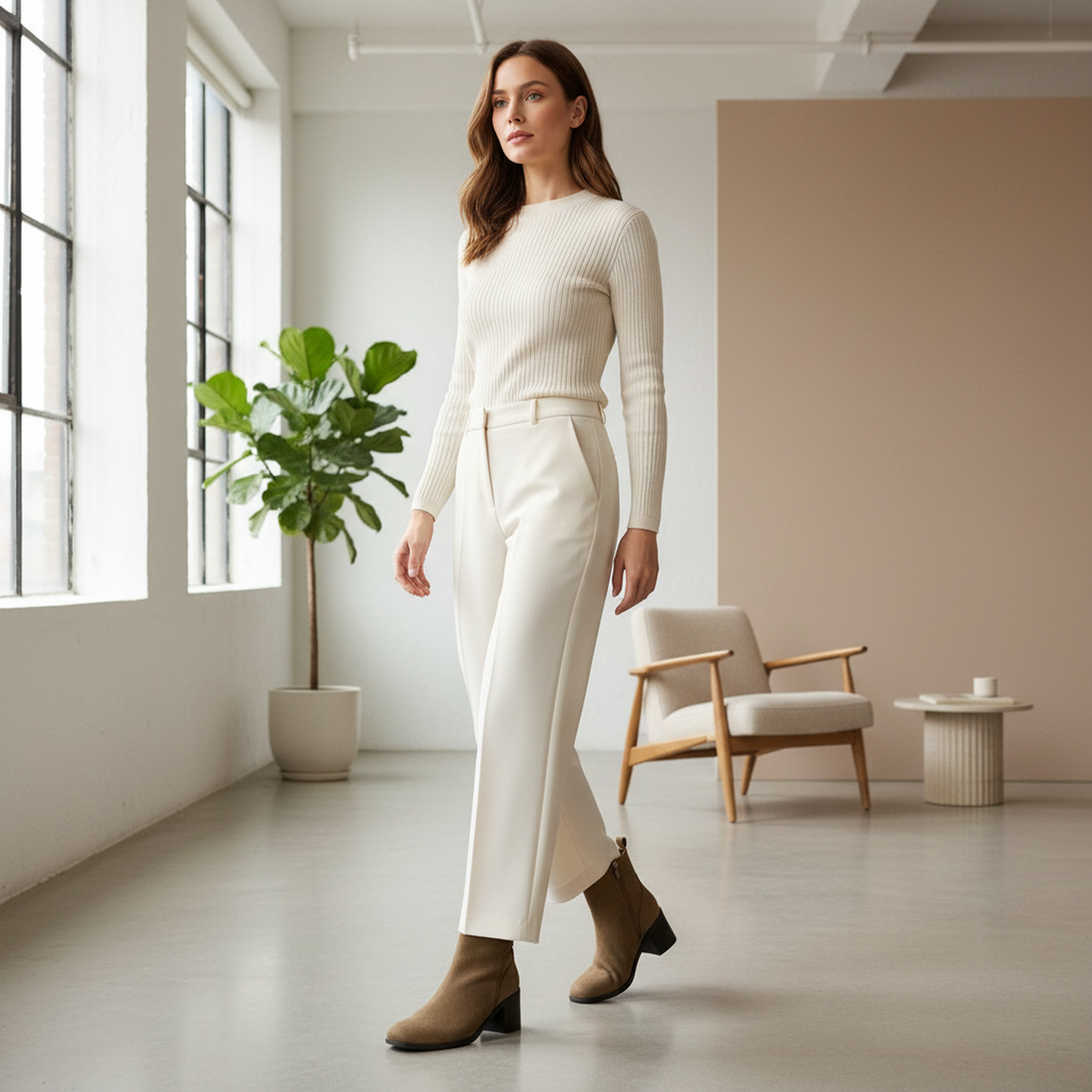Voir la diapositive 5 : OZABI Ozabi bottines femme suédine zippée talon bloc 5 cm bout arrondi