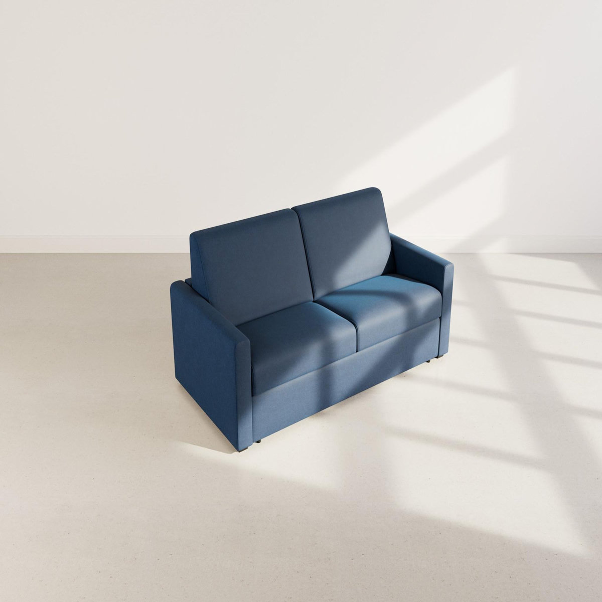 BEST MOBILIER Julia - canapé 3 places convertible express couchage quotidien 140 cm matelas 14 cm en tissu