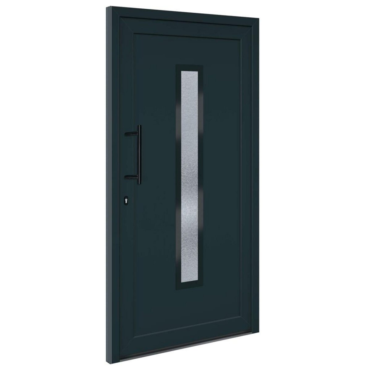 VIDAXL Porte d'entree anthracite 108x200 cm PVC