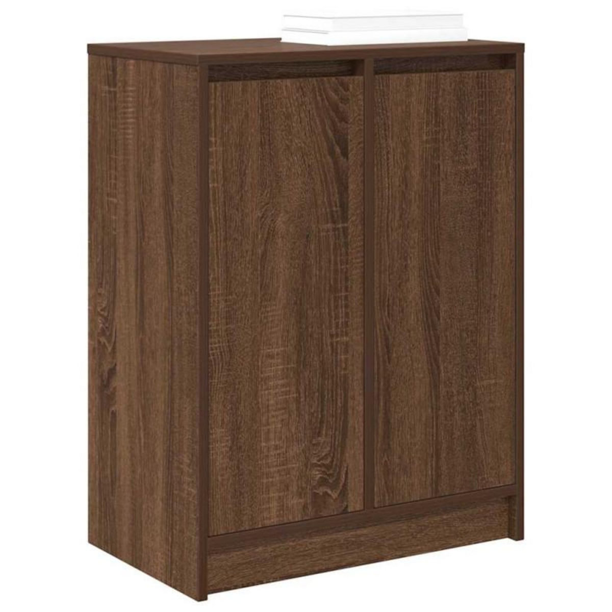 VIDAXL Armoire à chaussures chêne marron 57x34x76 cm bois d ingénierie